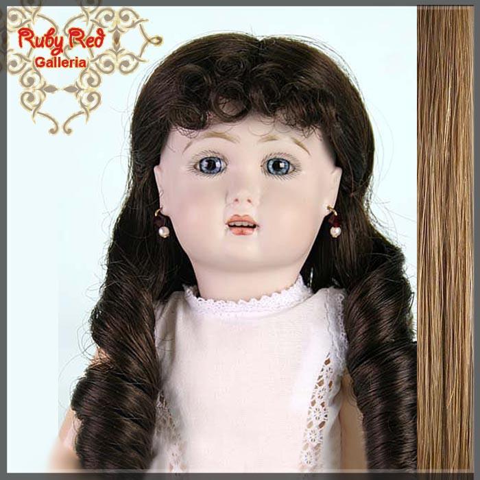 Ash Blonde Mohair/Human Hair Wig for 11.5" Bleuette Doll Style 8 (ED0008H4)