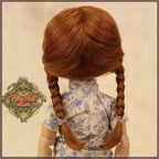 Auburn with Braids Mohair Wig for 8" Dolls (HD0014A)