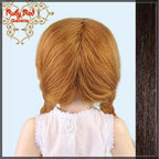 Medium Brown Mohair/Human Hair Wig for 11.5" Bleuette Doll Style 6 (ED0006MH7)