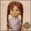 Auburn with Braids Mohair Wig for 8" Dolls (HD0014A)