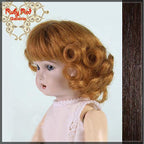 Medium Brown Human Hair/Mohair Wig for 11.5" Bluette Dolls Style 2(ED0002MH7)