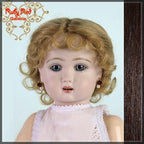 Dark Brown Human Hair/Mohair Wig for 11.5" Bleuette Doll Style 1 (ED0001MH2)
