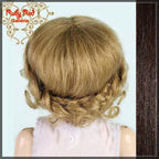 Dark Brown Human Hair/Mohair Wig for 11.5" Bleuette Doll Style 1 (ED0001MH2)