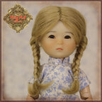 Blonde with Braids Mohair Wig for 8" Dolls (HD0014C)