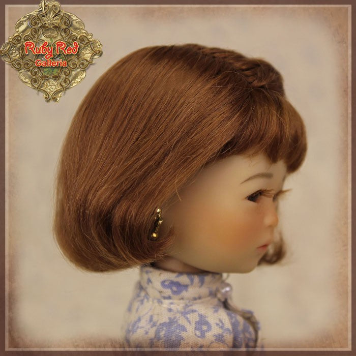 Brown Mohair Wig for 8" Dolls (HD0016A)
