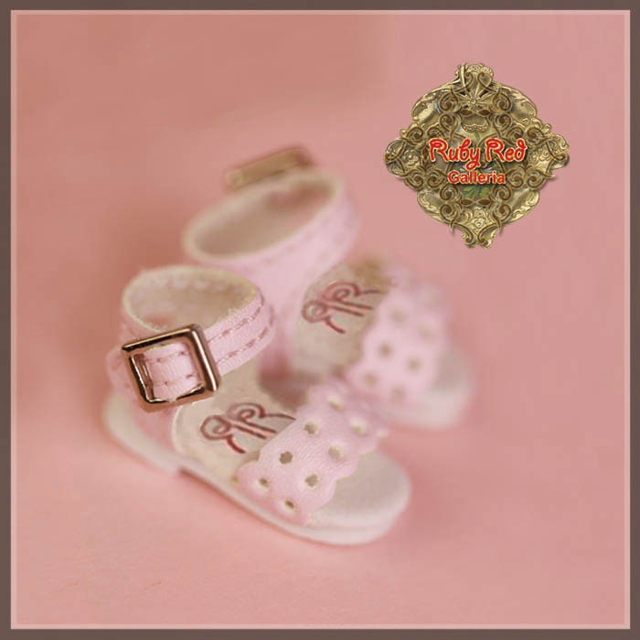 2.2cm Pink Sandals for Blythe, Pullip & Momoko Dolls (RH0078B)