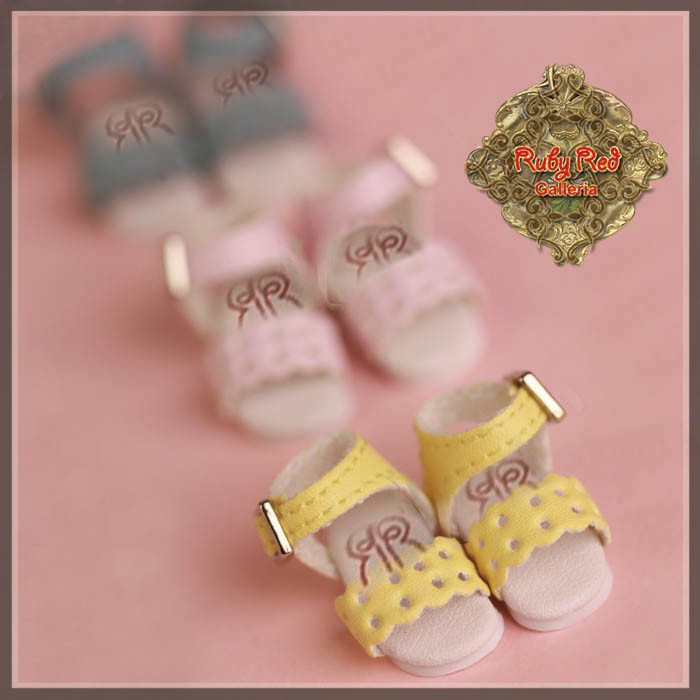 2.2cm Pink Sandals for Blythe, Pullip & Momoko Dolls (RH0078B)