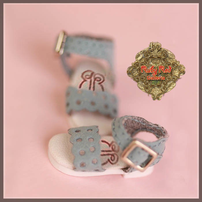 2.2cm Blue Sandals for Blythe, Pullip & Momoko Dolls (RH0078A)