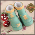 2.2cm Turquoise Rain Printed Boots for Blythe, Pullip & Momoko Dolls (RH0077A)