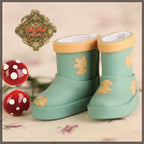 2.2cm Turquoise Rain Printed Boots for Blythe, Pullip & Momoko Dolls (RH0077A)