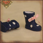 2.2cm Polka Dot Navy Blue Rain Boots Blythe, Pullip & Momoko Dolls (RH0074A)