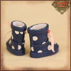 2.2cm Polka Dot Navy Blue Rain Boots Blythe, Pullip & Momoko Dolls (RH0074A)