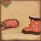 2.2cm Polka Dots Pink Rain Boots for Blythe, Pullip & Momoko (RH0073A)