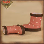 2.2cm Polka Dots Pink Rain Boots for Blythe, Pullip & Momoko (RH0073A)