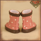 2.2cm Polka Dots Pink Rain Boots for Blythe, Pullip & Momoko (RH0073A)