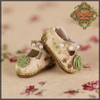 2.2cm Floral Beaded Mary Jane Shoes for Blythe, Pullip & Momoko (RH0067A)