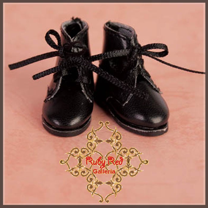 2.2cm Black Boots for Blythe, Pullip & Momoko Dolls (RH0064A)