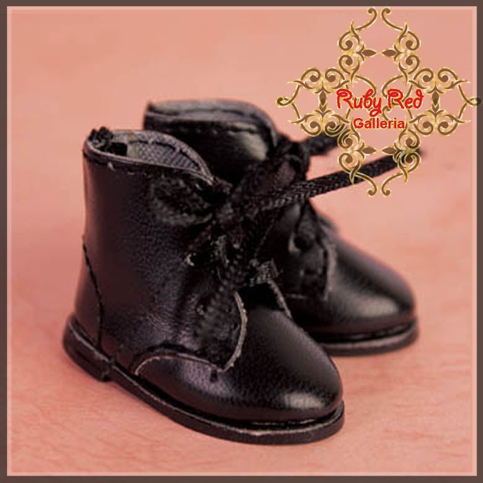 2.2cm Black Boots for Blythe, Pullip & Momoko Dolls (RH0064A)