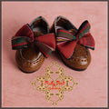 2.2cm Brown Slip On with Bow for Blythe, Pullip & Momoko (RH0062A)