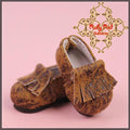 2.2cm Brown Printed Shoes for Blythe, Pullip & Momoko (RH0058A)