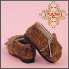 2.2cm Brown Printed Shoes for Blythe, Pullip & Momoko (RH0058A)