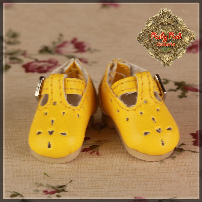 2.2cm Yellow Shoes for Blythe, Pullip & Momoko Dolls (RH0057B)