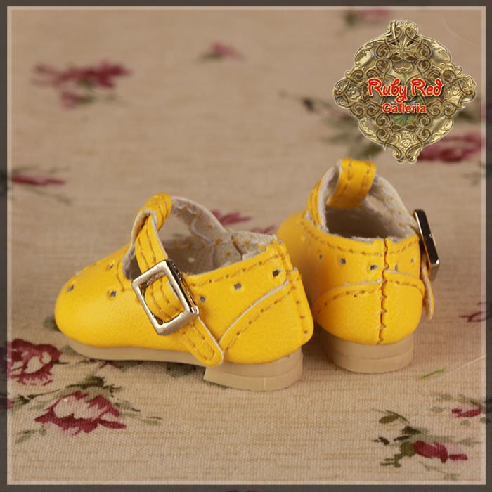 2.2cm Yellow Shoes for Blythe, Pullip & Momoko Dolls (RH0057B)
