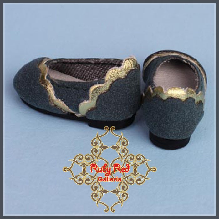 2.2cm Forest Green Shoes for Blythe, Pullip & Momoko (RH0056A)