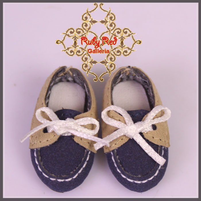2.2cm Blue Suede Shoes for Blythe, Pullip & Momoko Dolls (RH0051A)