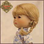 Blonde with Braids Mohair Wig for 8" Dolls (HD0019C)