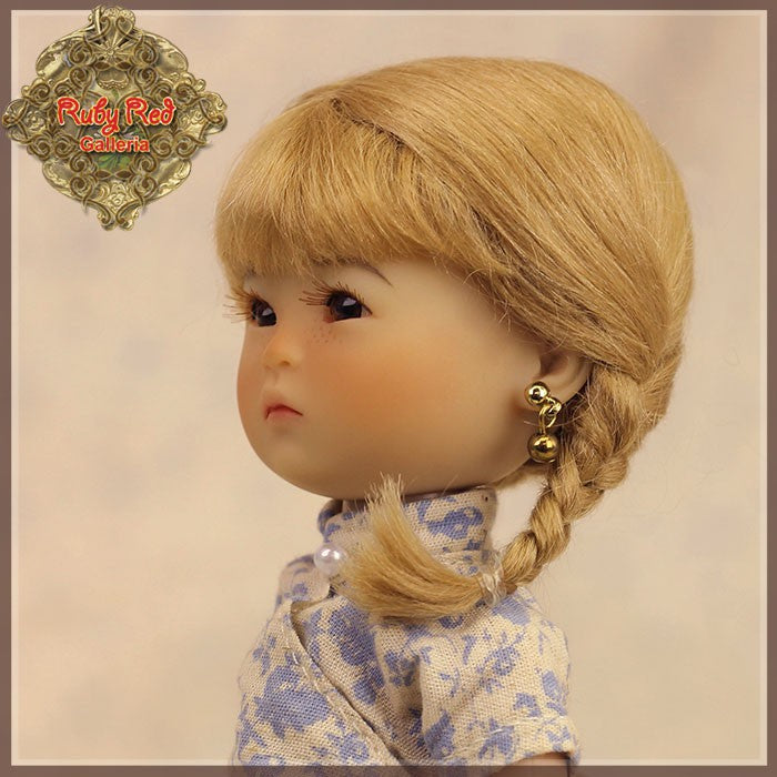 Blonde with Braids Mohair Wig for 8" Dolls (HD0019C)