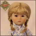 Blonde with Braids Mohair Wig for 8" Dolls (HD0019C)