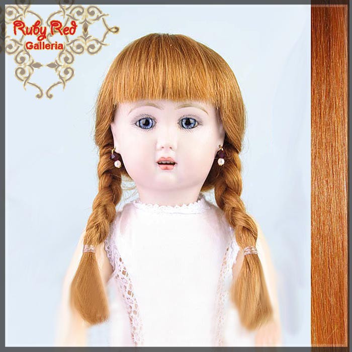 Auburn Mohair/Human Hair Wig for 11.5" Bleuette Doll Style 6 (9ED0006MH3)