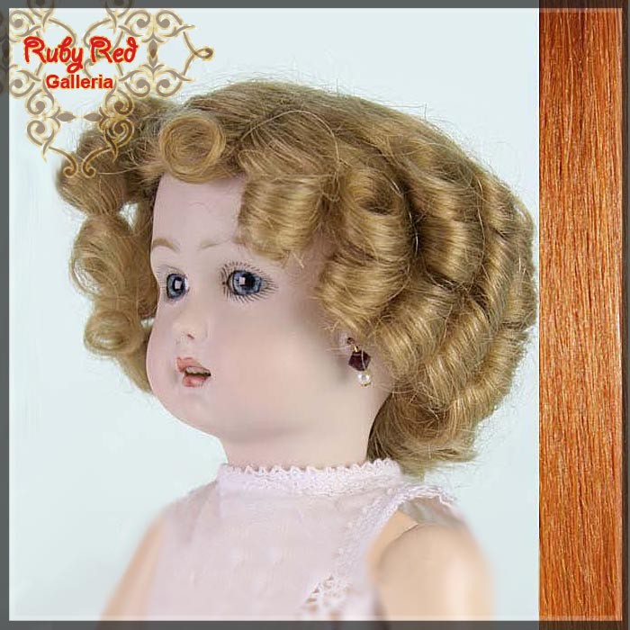 Auburn Human Hair/Mohair Wig for 11.5" Bleuette Doll (ED0005MH3)
