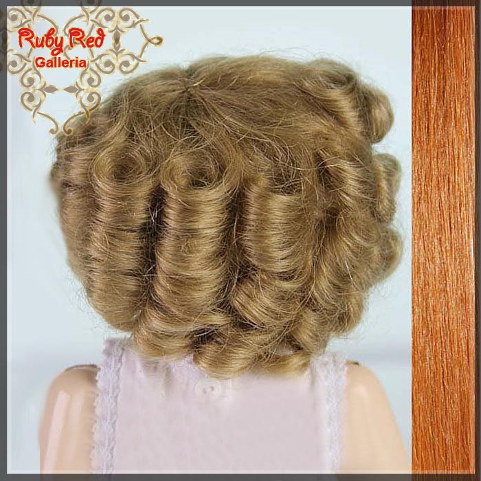 Auburn Human Hair/Mohair Wig for 11.5" Bleuette Doll (ED0005MH3)