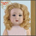 Blonde Human Hair/Mohair Wig for 11.5" Bleuette Doll Style 3 (ED0003MH6)