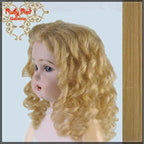 Blonde Human Hair/Mohair Wig for 11.5" Bleuette Doll Style 3 (ED0003MH6)