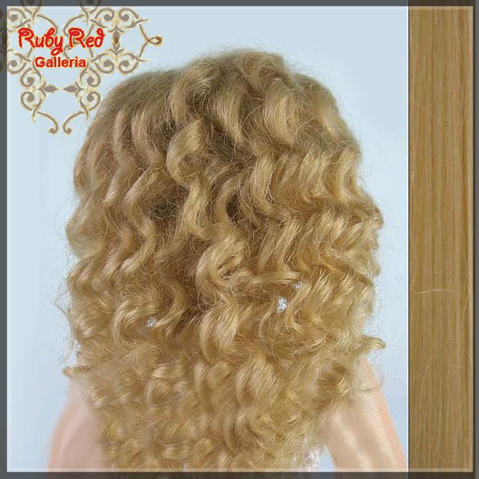 Blonde Human Hair/Mohair Wig for 11.5" Bleuette Doll Style 3 (ED0003MH6)