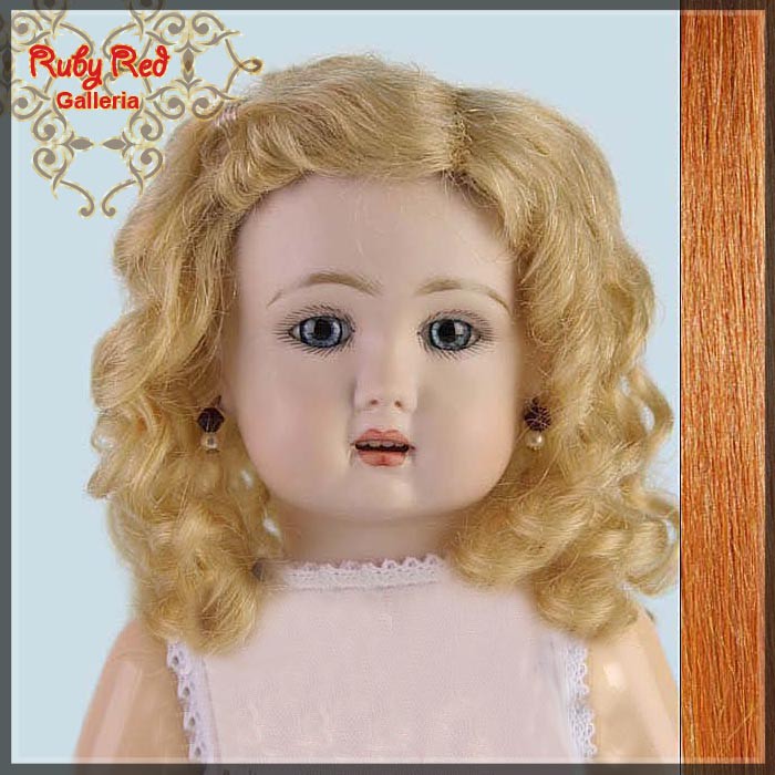 Auburn Human Hair/Mohair Wig for 11.5" Bleuette Doll Style 3(ED0003MH3)
