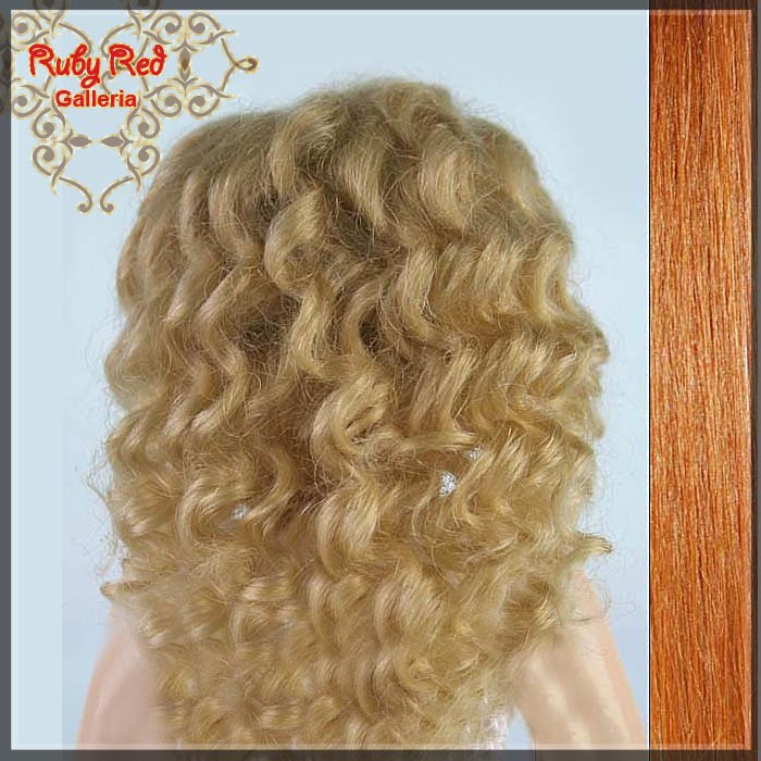 Auburn Human Hair/Mohair Wig for 11.5" Bleuette Doll Style 3(ED0003MH3)