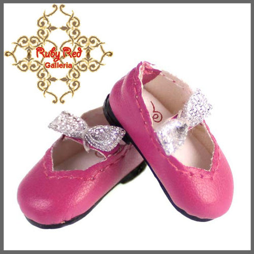 2.2cm Rose Pink Butterfly Mary Jane for Blythe, Pullip & Momoko Dolls (RH0047I)