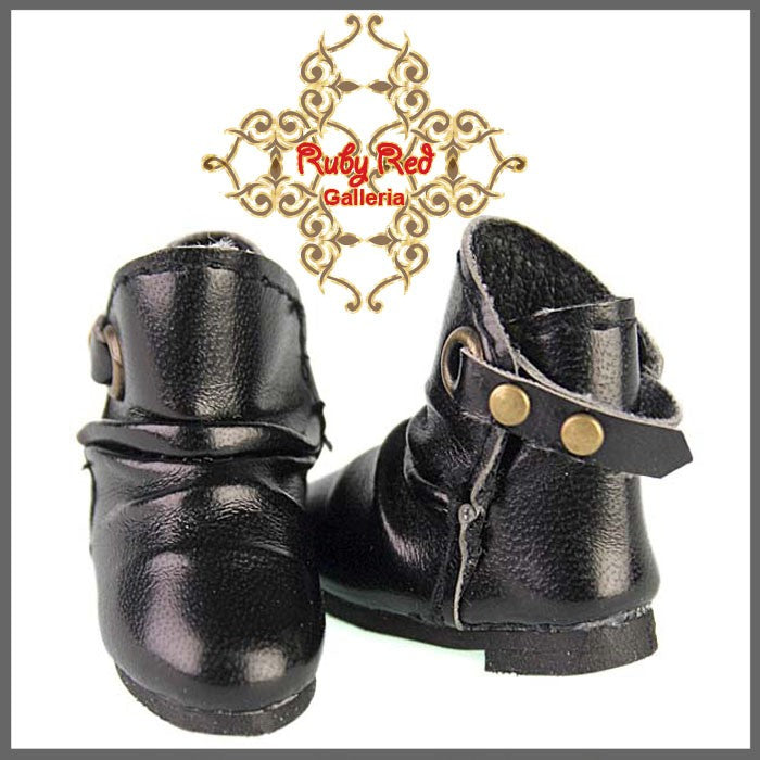 2.2cm Black Boots for Blythe, Pullip & Momoko Dolls (RH0039A)