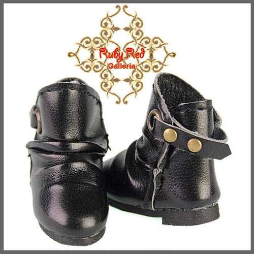 2.2cm Black Boots for Blythe, Pullip & Momoko Dolls (RH0039A)