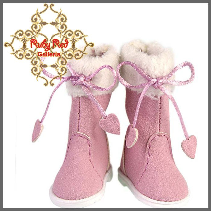 2.2cm Snow Pink Boots for Blythe, Pullip & Momoko Dolls (RH0036A)