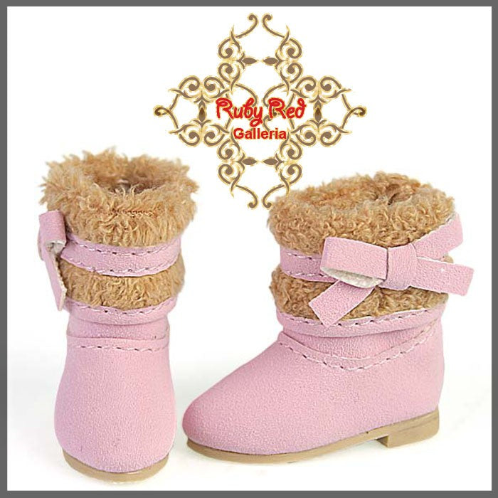 2.2cm Warm Pink Boots for Blythe, Pullip & Momoko Dolls (RH0035A)
