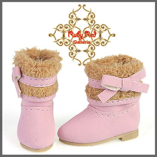 2.2cm Warm Pink Boots for Blythe, Pullip & Momoko Dolls (RH0035A)