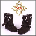2.2cm Black Ankle Boots for Blythe, Pullip & Momoko Dolls (RH0032C)