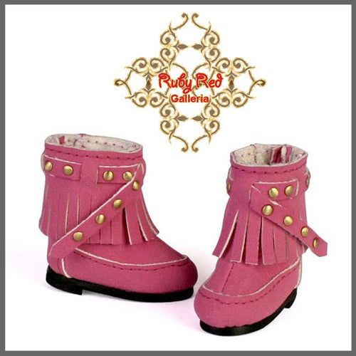2.2cm Pink Ankle Boots for Blythe, Pullip & Momoko Dolls (RH0032B)