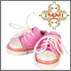 2.2cm Pink Double Tongue Canvas Sneakers for Blythe, Pullip & Momoko Dolls (RH0017C)