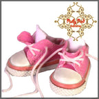 2.2cm Pink Double Tongue Canvas Sneakers for Blythe, Pullip & Momoko Dolls (RH0017C)